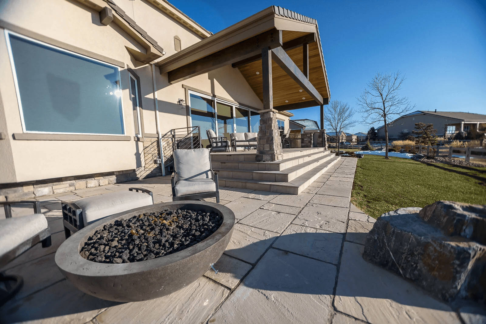 After: Backyard patio transformation